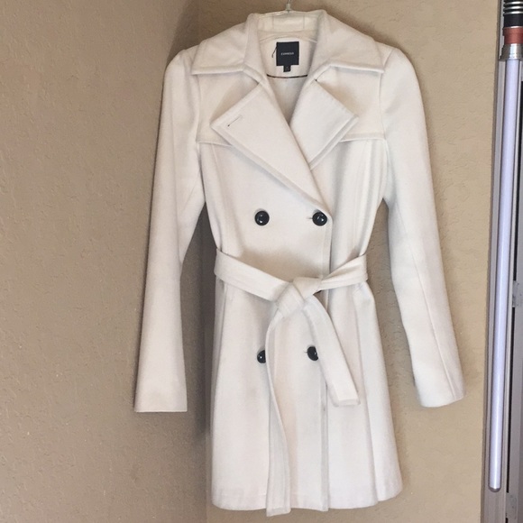 Express Jackets & Blazers - Winter White Cream Express Coat